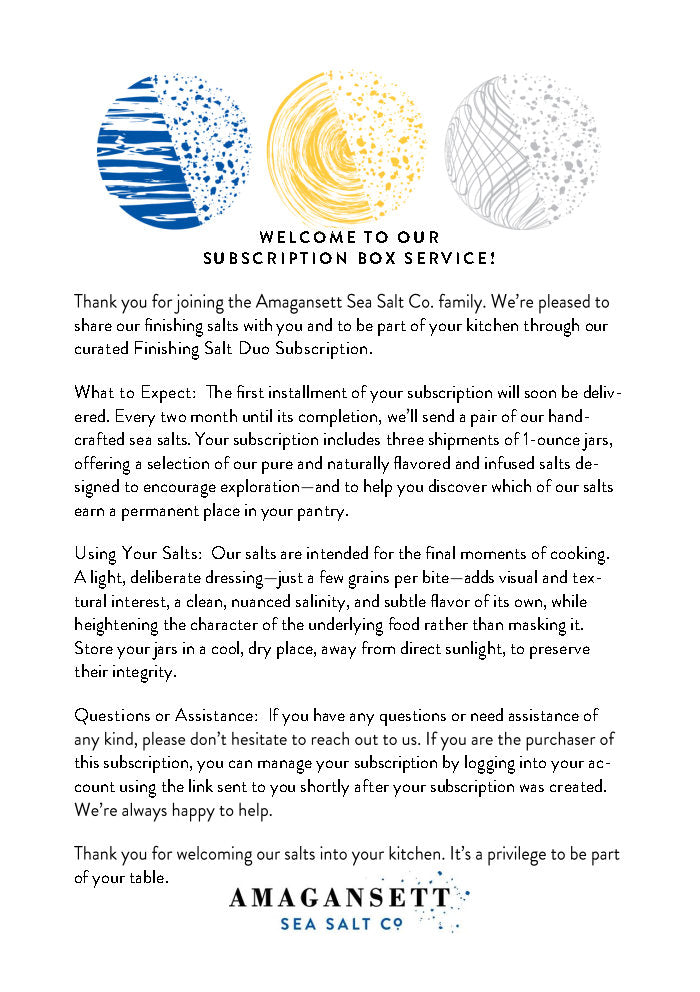 Finishing Salt Duo Subscription