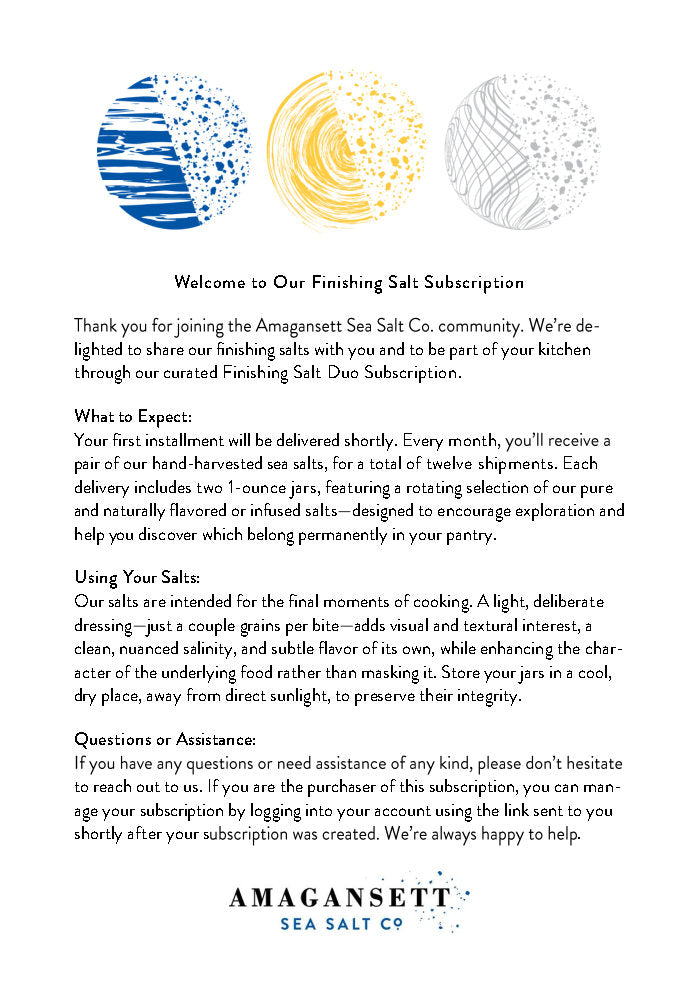 Finishing Salt Duo Subscription